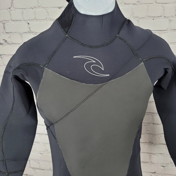 Rip Curl Black Dawn Patrol E4 3.2mm Flash Lining Long Sleeve Wet Suit Large L - Picture 4 of 12